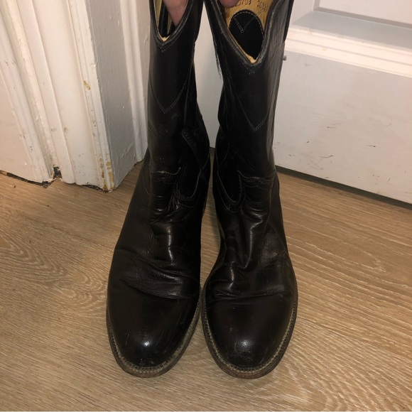 Justin mens cowboy rodeo boots size 6 - Picture 2 of 9